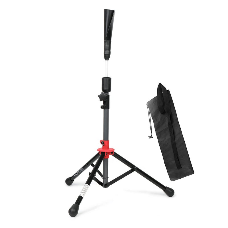 McHom Baseball & Softball Batting Tee - Hitting Travel Tee | Adjustable Height | Portable & Collapsible | Tripod Base - Image 1